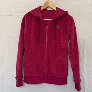 The North Face Women's Reversible Magenta Fleece Hoodie
